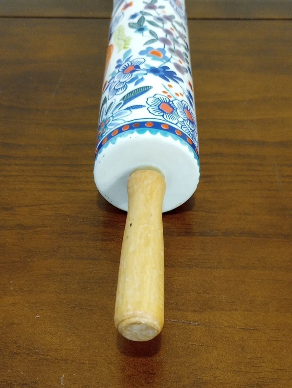 Anthropologie Annevieve Botanical Stoneware Rolling Pin - RETIRED
